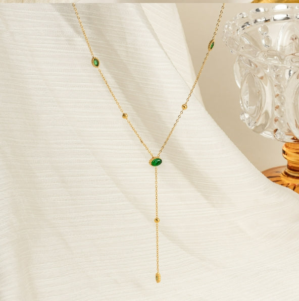 Emerald Heart Prosperity Necklace