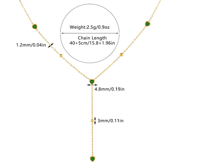 Emerald Heart Prosperity Necklace