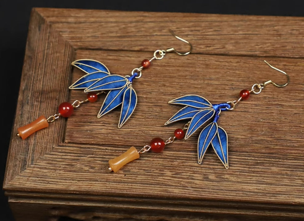 Silk Enamel Earrings