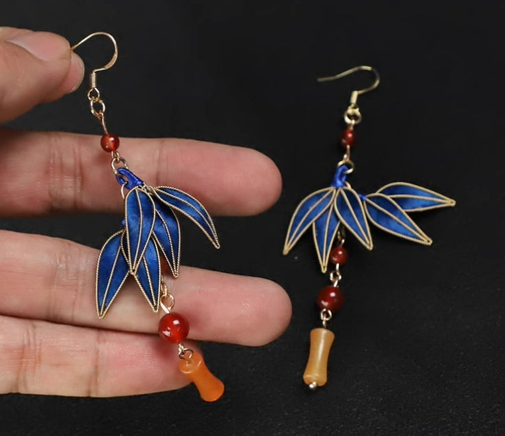 Silk Enamel Earrings