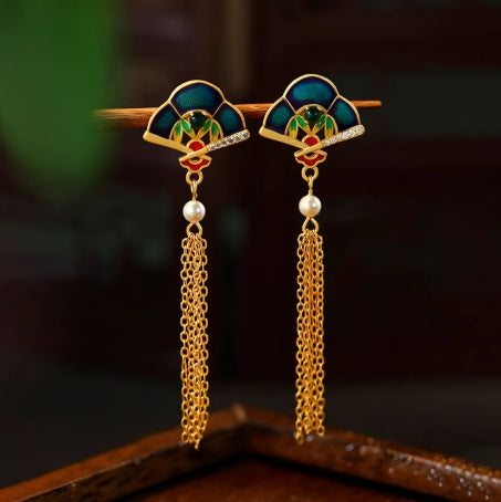 Fan Earrings